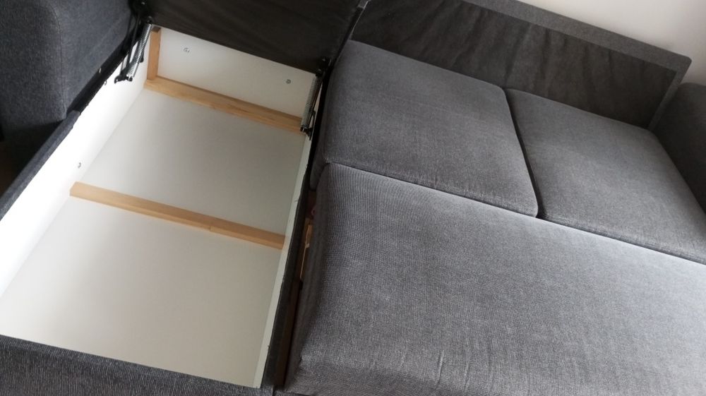 JYSK Kanapa rozkładana z szezlongiem VEJLBY, sofa