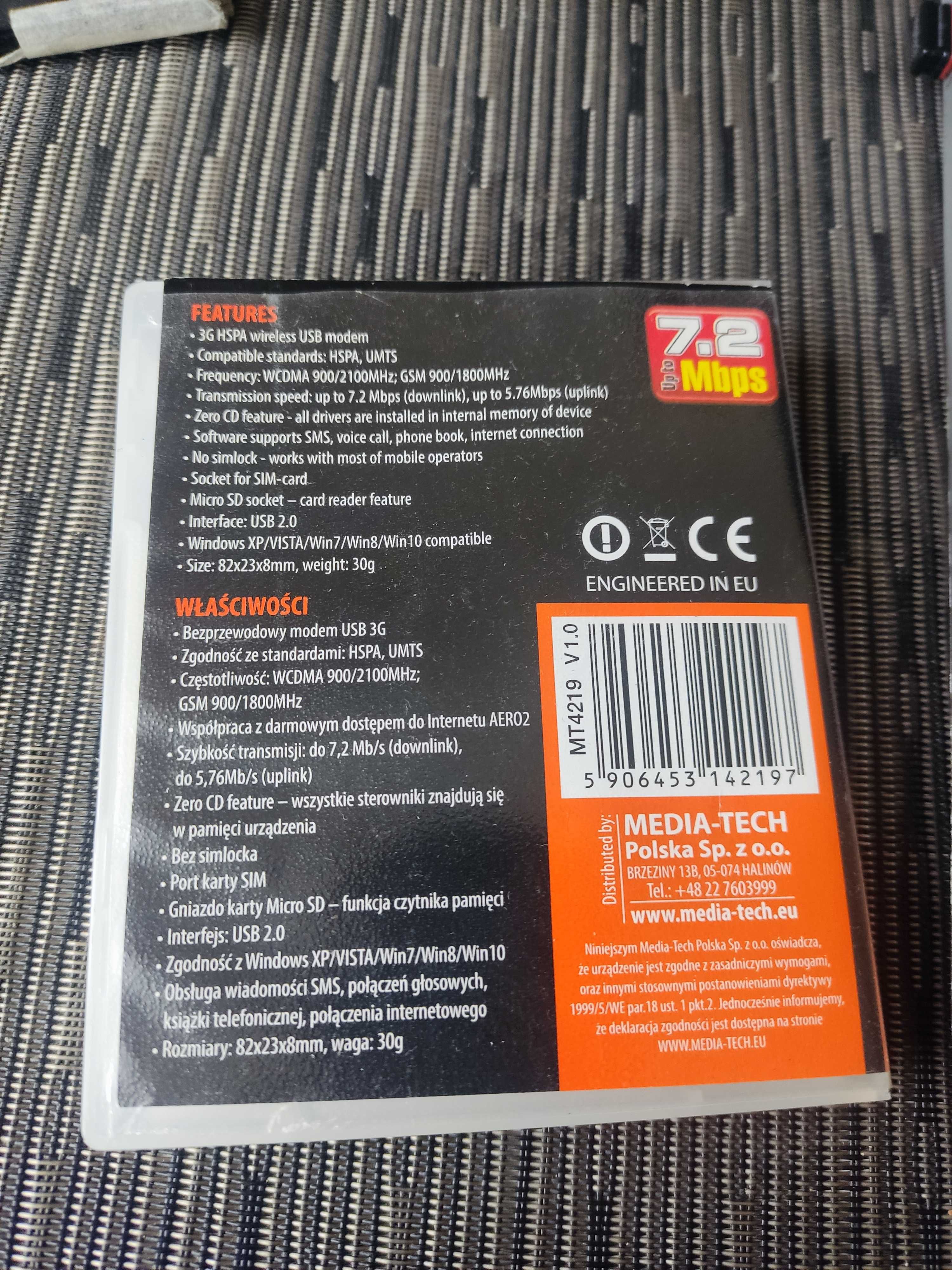 Modem USB 3G MT4219