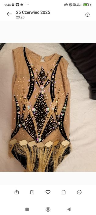 Strój startowy do gimnastyki artystycznej