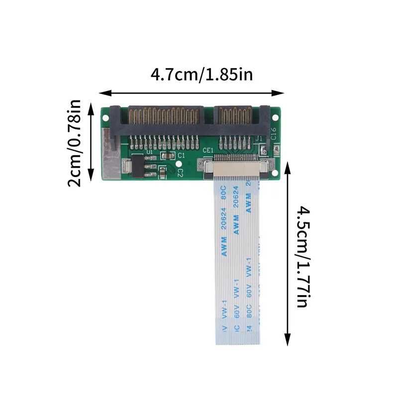 Адаптер HDD 1,8" LIF ZIF на SATA и mSATA SSD на 40-pin ZIF(CE)