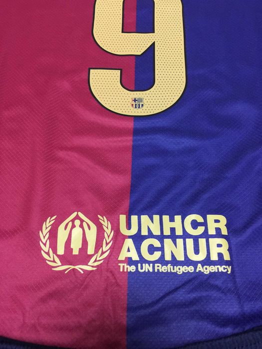 Koszulka Barcelona - Komplet dziecięcy-Lewandowski-domowa-R.24