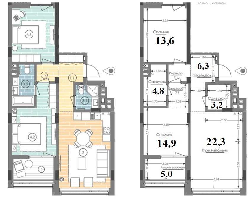 Гарета Джонса 12 ЖК Unit Home S=74м, м Дорогожичі 10хв.