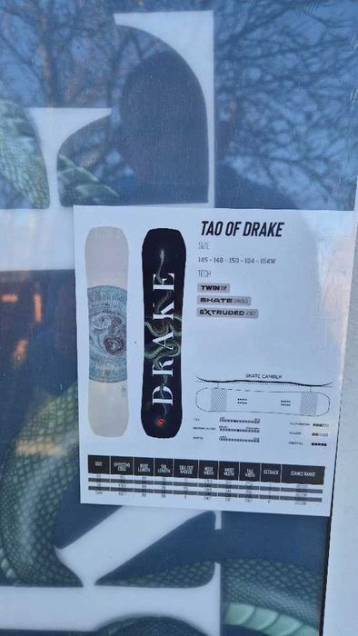 Deska snowboardowa Drake - Tao of Drake Unisex 145 cm