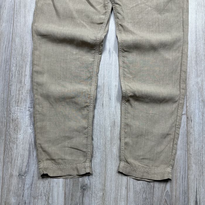 Штани лляні Hugo Boss Чіноси