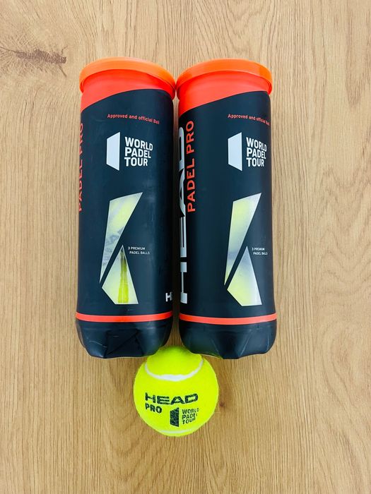 2 Kits de Bolas HEAD Padel Pro – Conjunto de 7 Bolas
