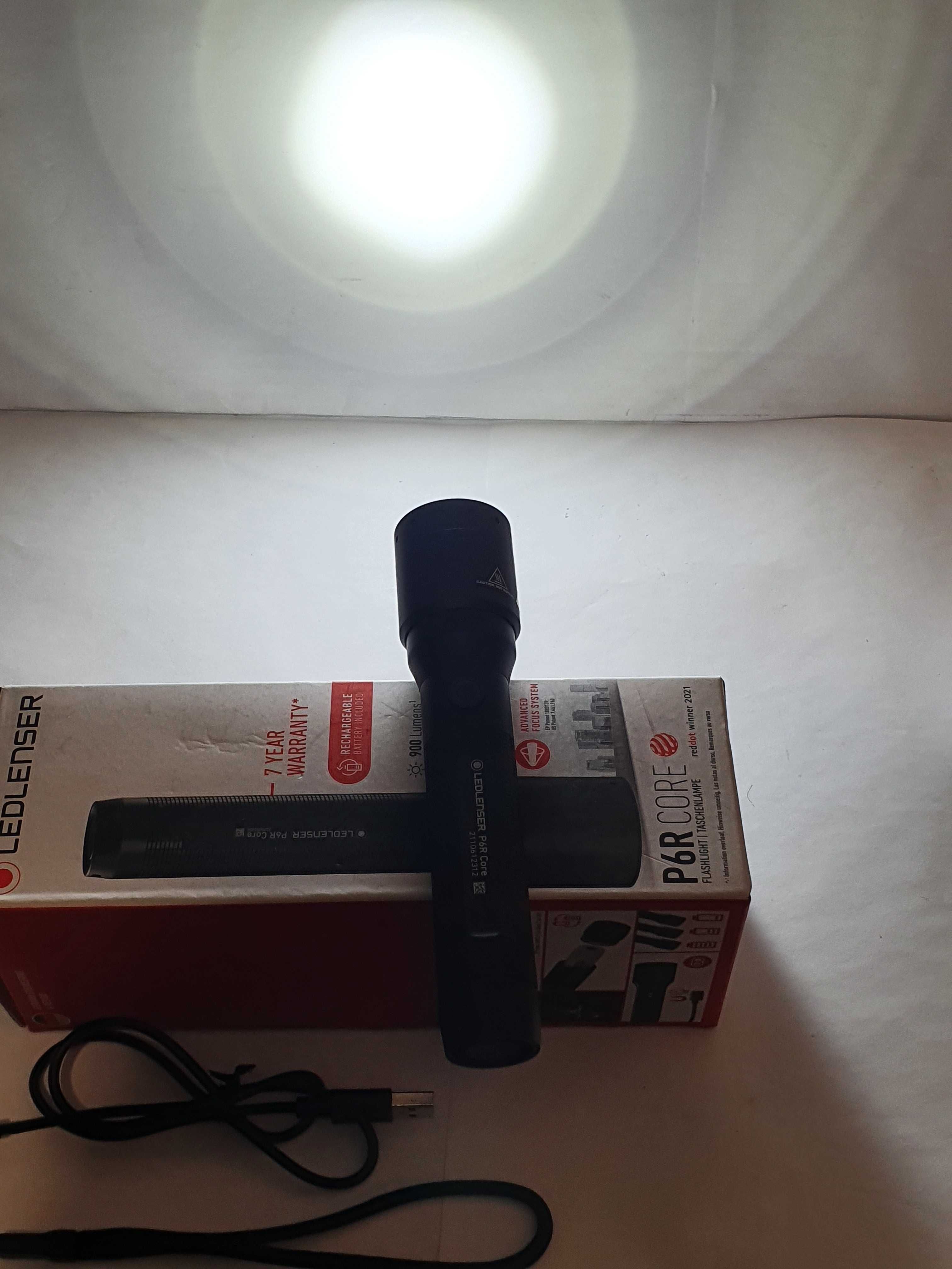 Wodoszczelna latarka LEDLENSER P6R CORE 900lm-240m akumulatorowa 3,6v