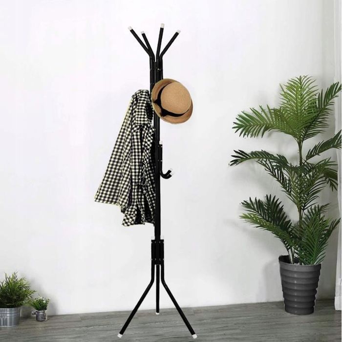 Wieszak Stojący Podłogowy Na Ubrania Kurtki Stojak Metalowy Loft