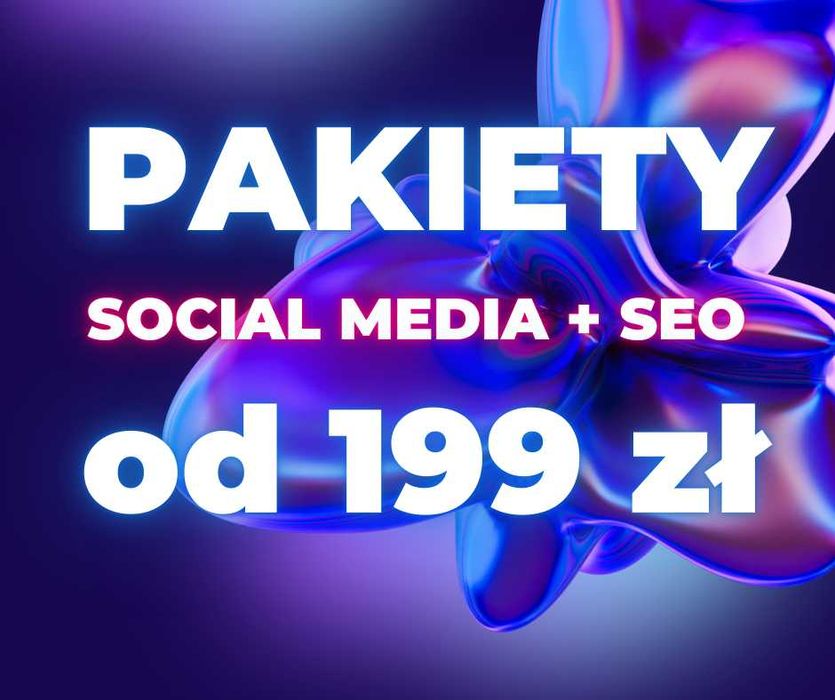 Promocja: social media + SEO + wsparcie IT - pakiety od 199 zł brutto