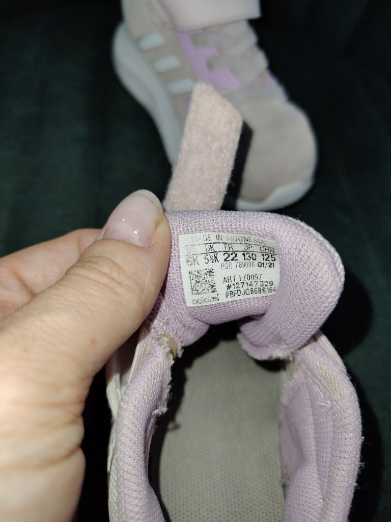 Buty adidas r. 22 lila różowe