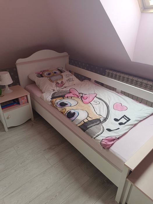 Łóżko 90x200 dla dziewczynki