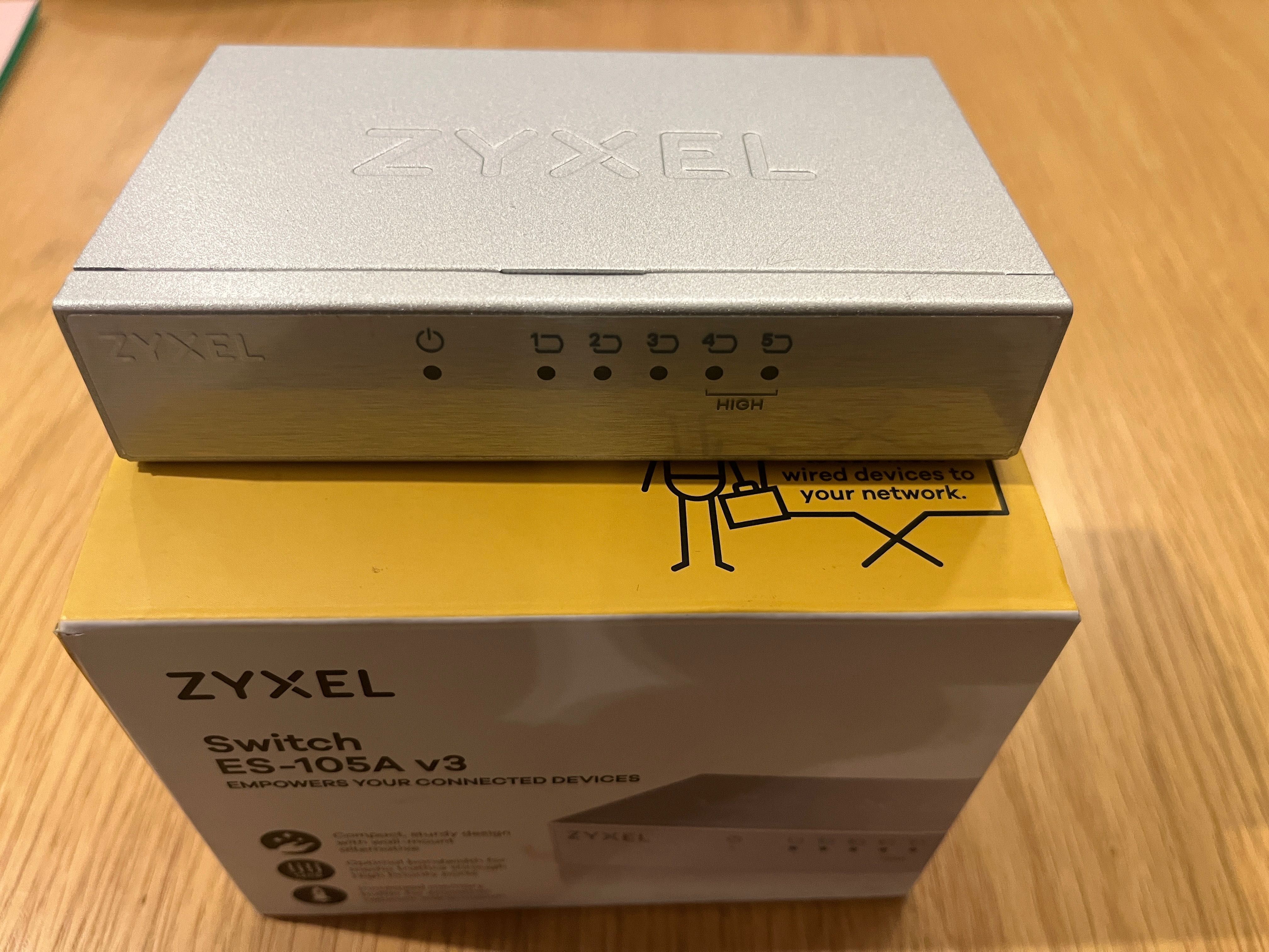 NOWY ZYXEL ES-105A v3 Switch LAN bez zasilacza