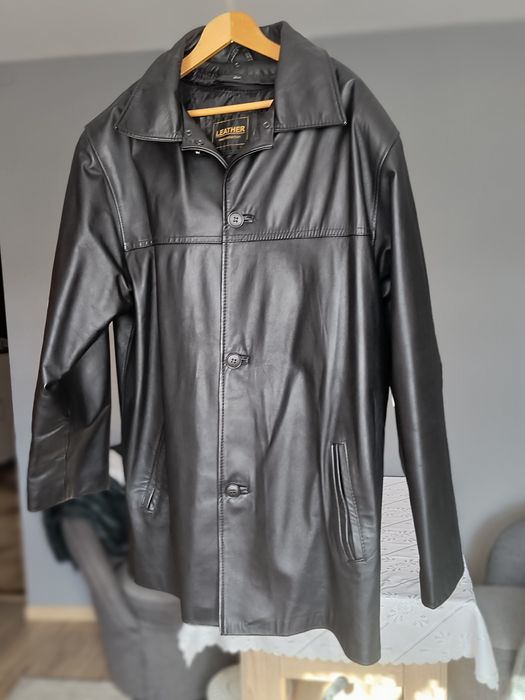 Kurtka skórzana męska z podpinką