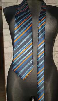 Krawat w paski kolorowe