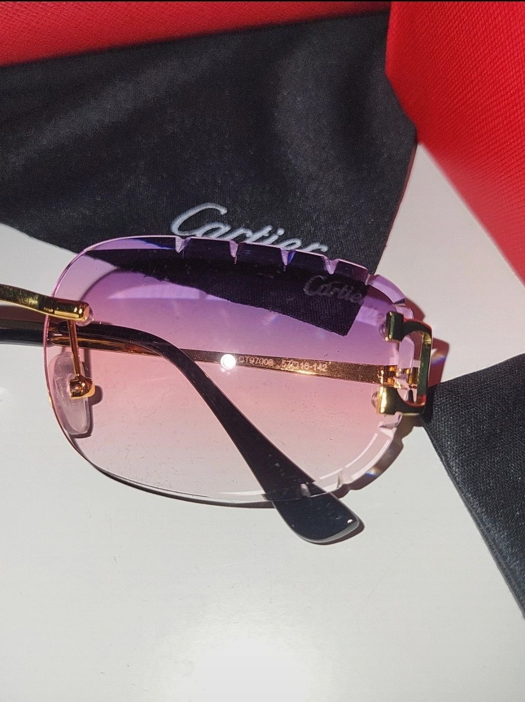 Okulary Cartier oryginalne z etui I wszystkimi akcesoriami