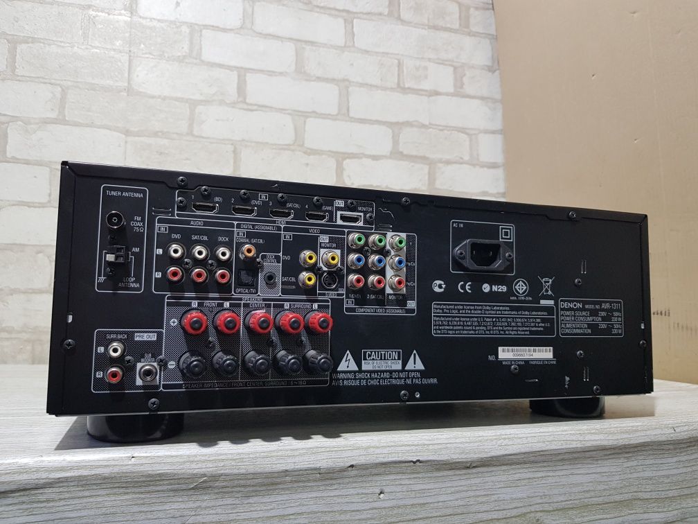 5.1AV ресивер/підсилювач Denon AVR 1311 5x75Вт б/у з Німеччини