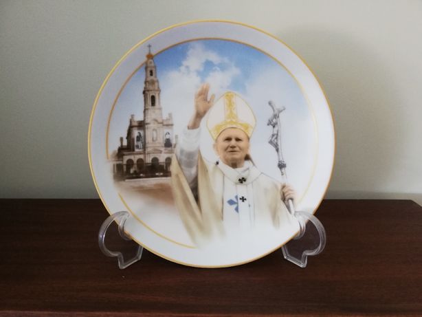 Prato do Papa João Paulo II - NG Porcelanas - Edição Limitada
