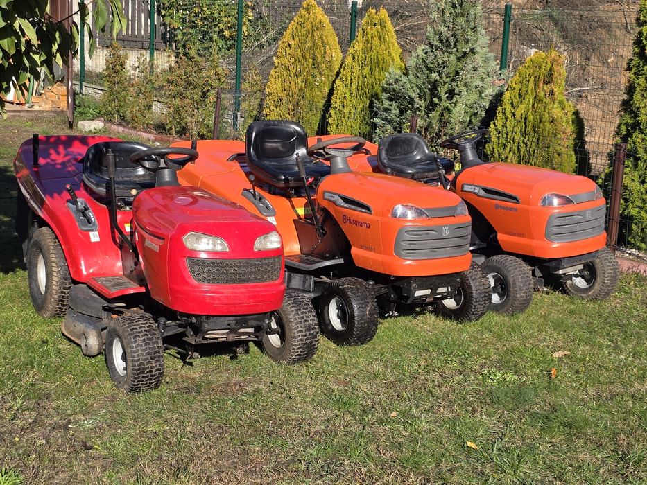 Traktorek kosiarka Husqvarna z koszem