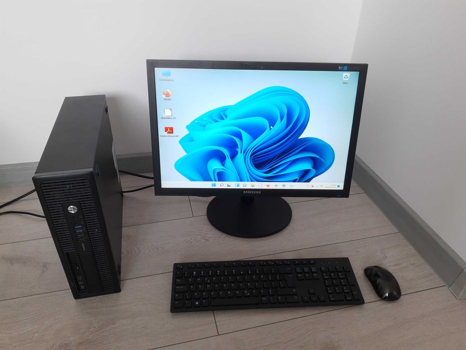 Zestaw komputerowy - Intel i7, 16GB RAM, SSD + HDD, monitor 24", Win11