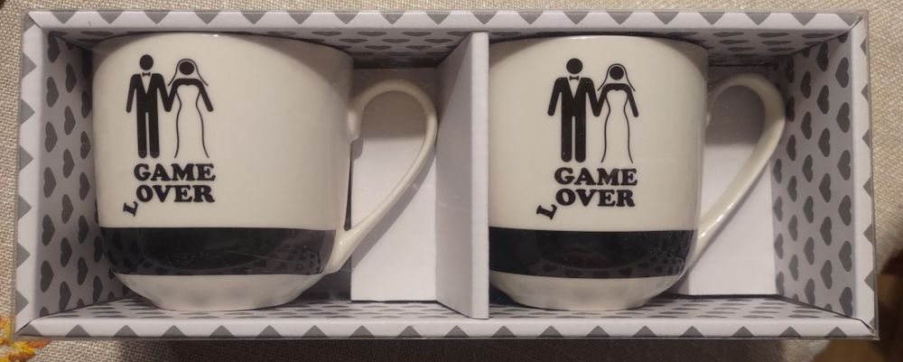 Zestaw kubków / game over / prezent młoda para