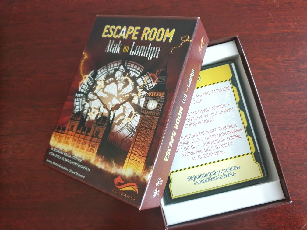 Escape Room Atak na Londyn kryminalna śledztwo kieszonkowa podróżna pl