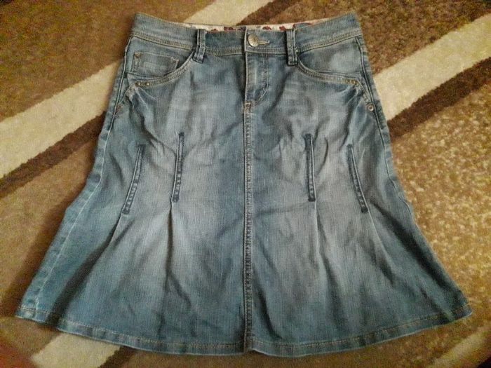 подростковая модная джинсовая юбка