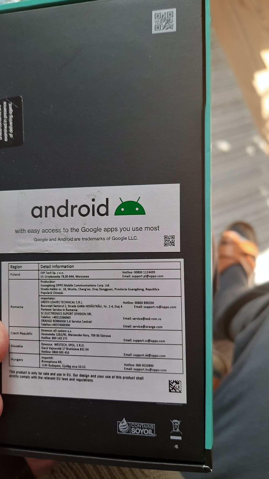 Smartfon OPPO Reno 7 z fakturą zakupu