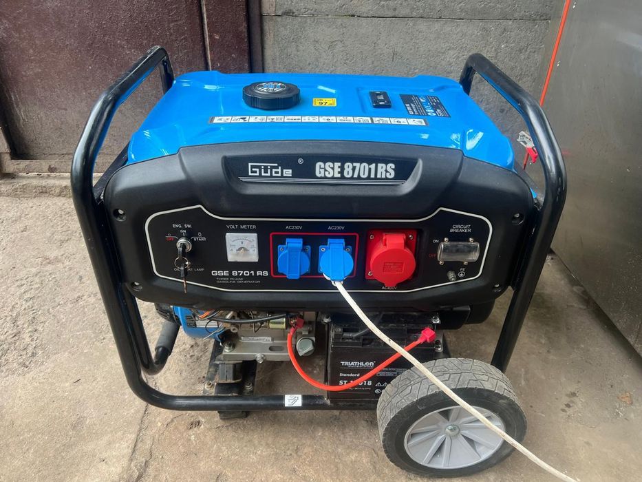 Бензиновий генератор Gude GSE 8701 RS(220-380)