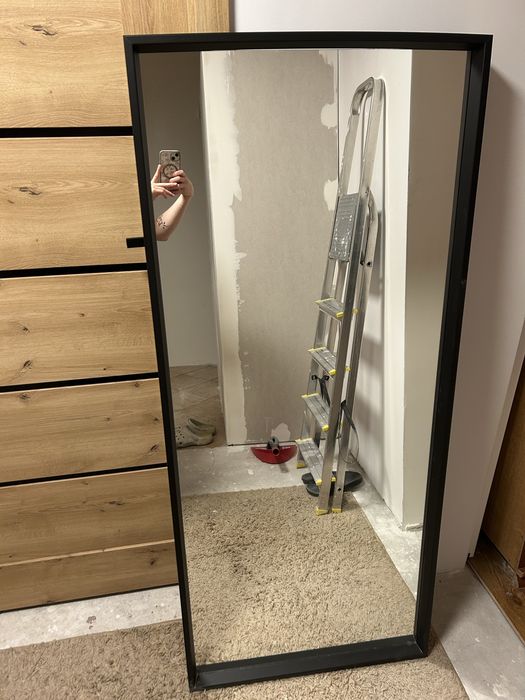 Lustro czarne wiszace