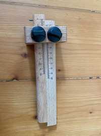 PINIE Znacznik stolarski podwójny 170 mm z podwójną śrubą (41-3)