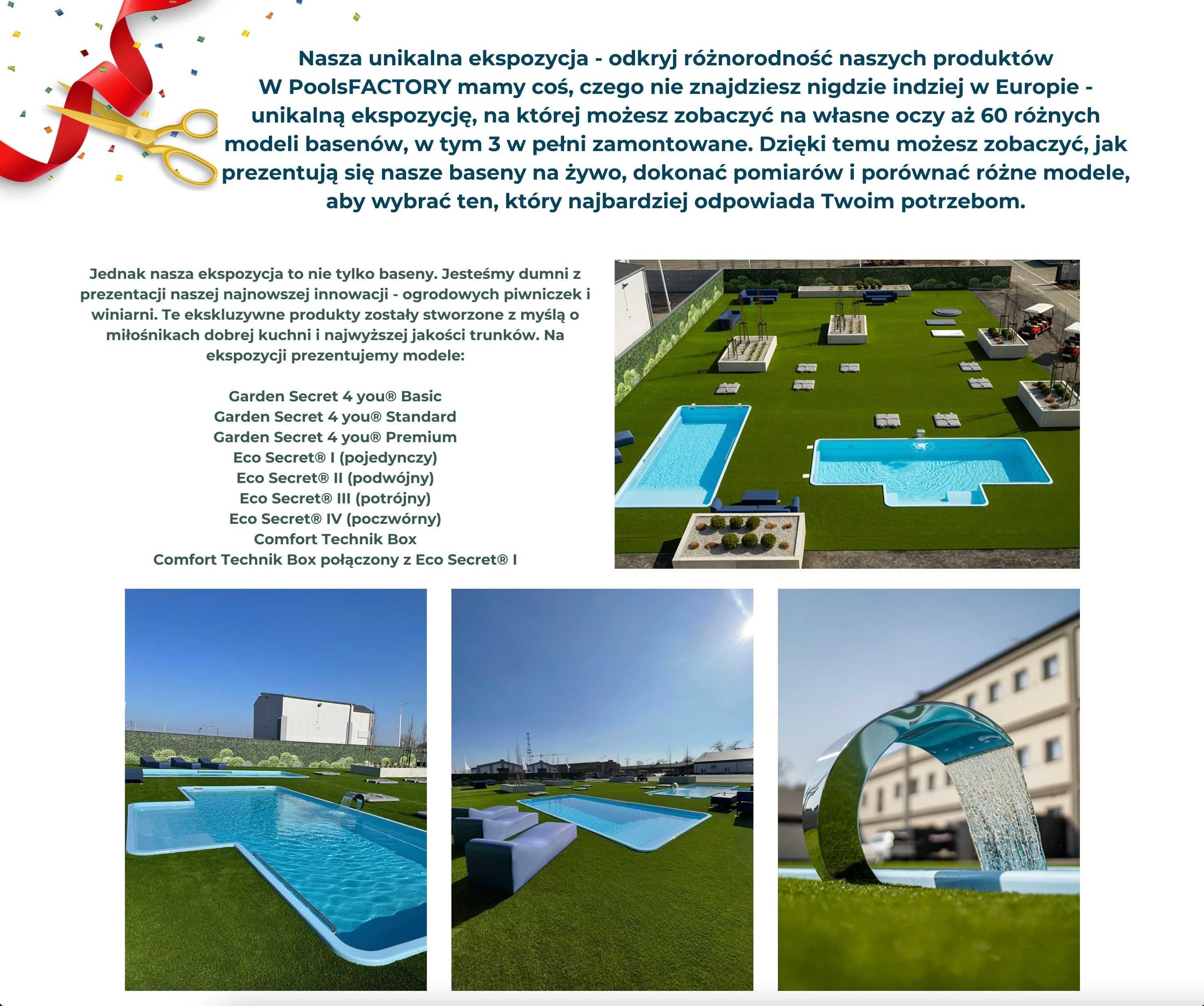 Basen ogrodowy z laminatu, poliestrowy 6x3x1,4 od ręki Producent