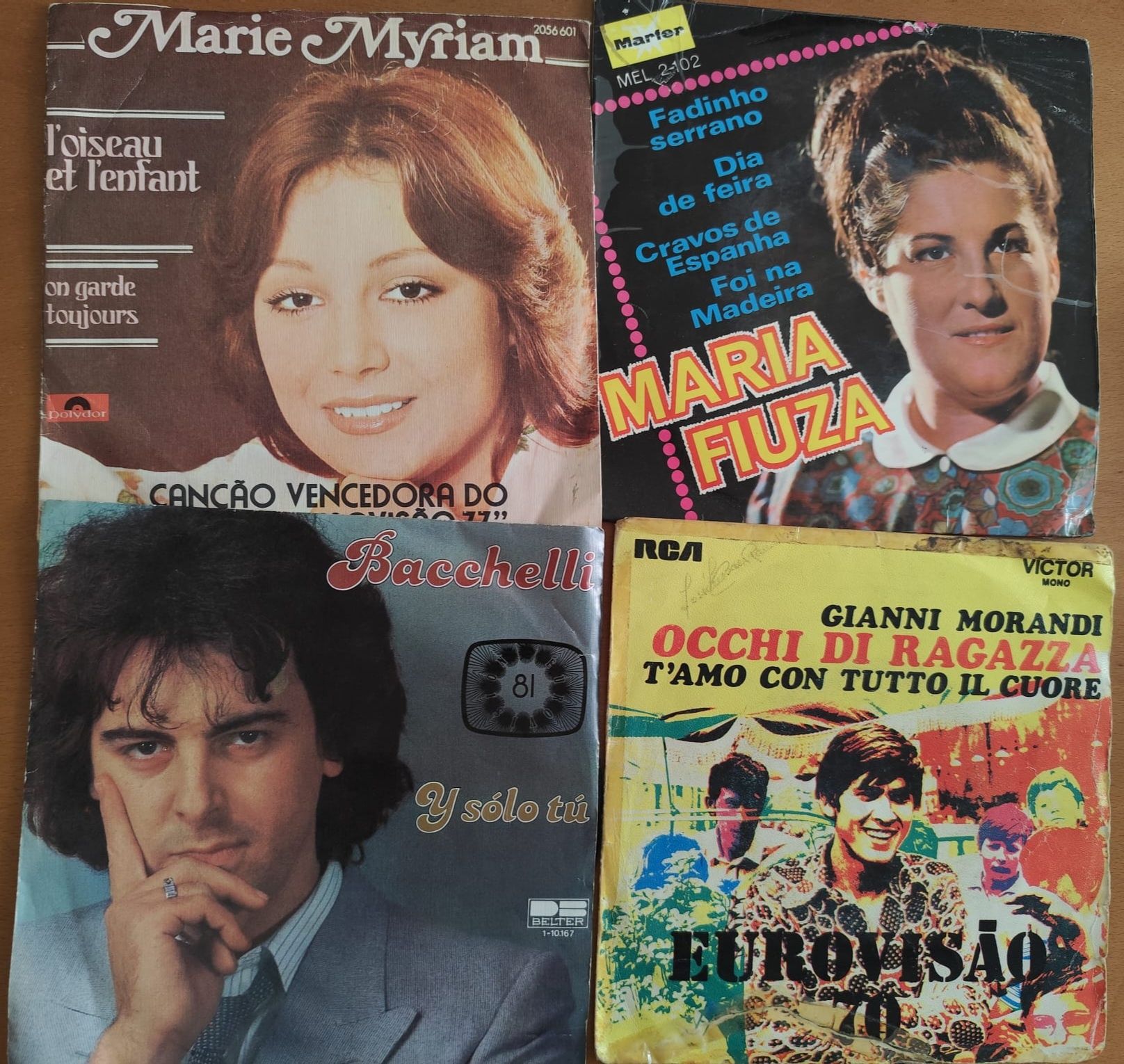 Discos de vinil antigos-música variada
