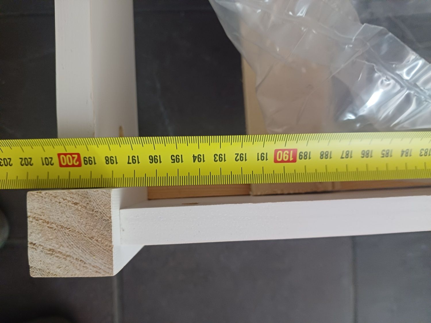 Cama de Casal 1.60x2.00 m em Pinho – Cor Branca