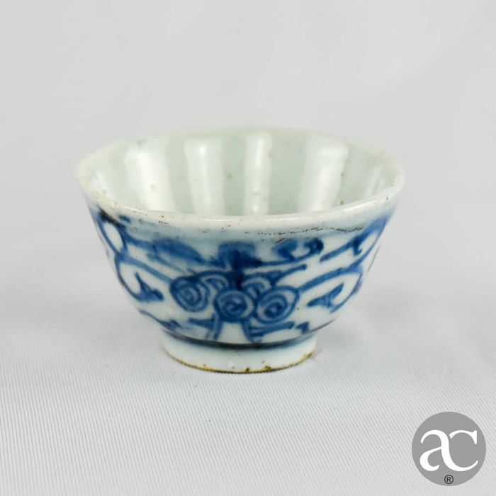 Taça porcelana da China, dinastia Qing, símbolo de dupla felicidade n4