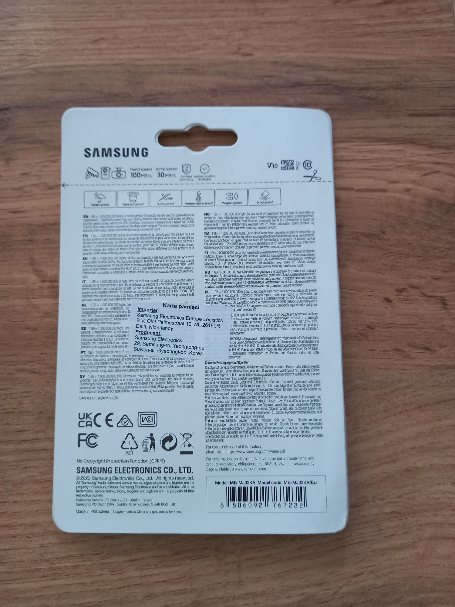 Karta Samsung PRO Endurance.
