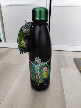 Butelka termiczna czarna Rick & Morty.