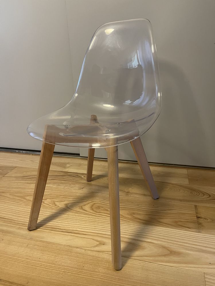 Krzesło przeźroczyste 2 sztuki Homla