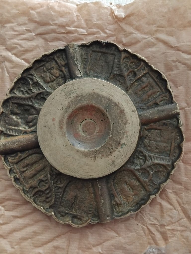 Cinzeiro antigo bronze