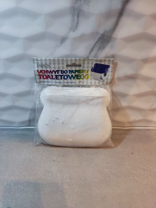 Uchwyt do papieru toaletowego biały
