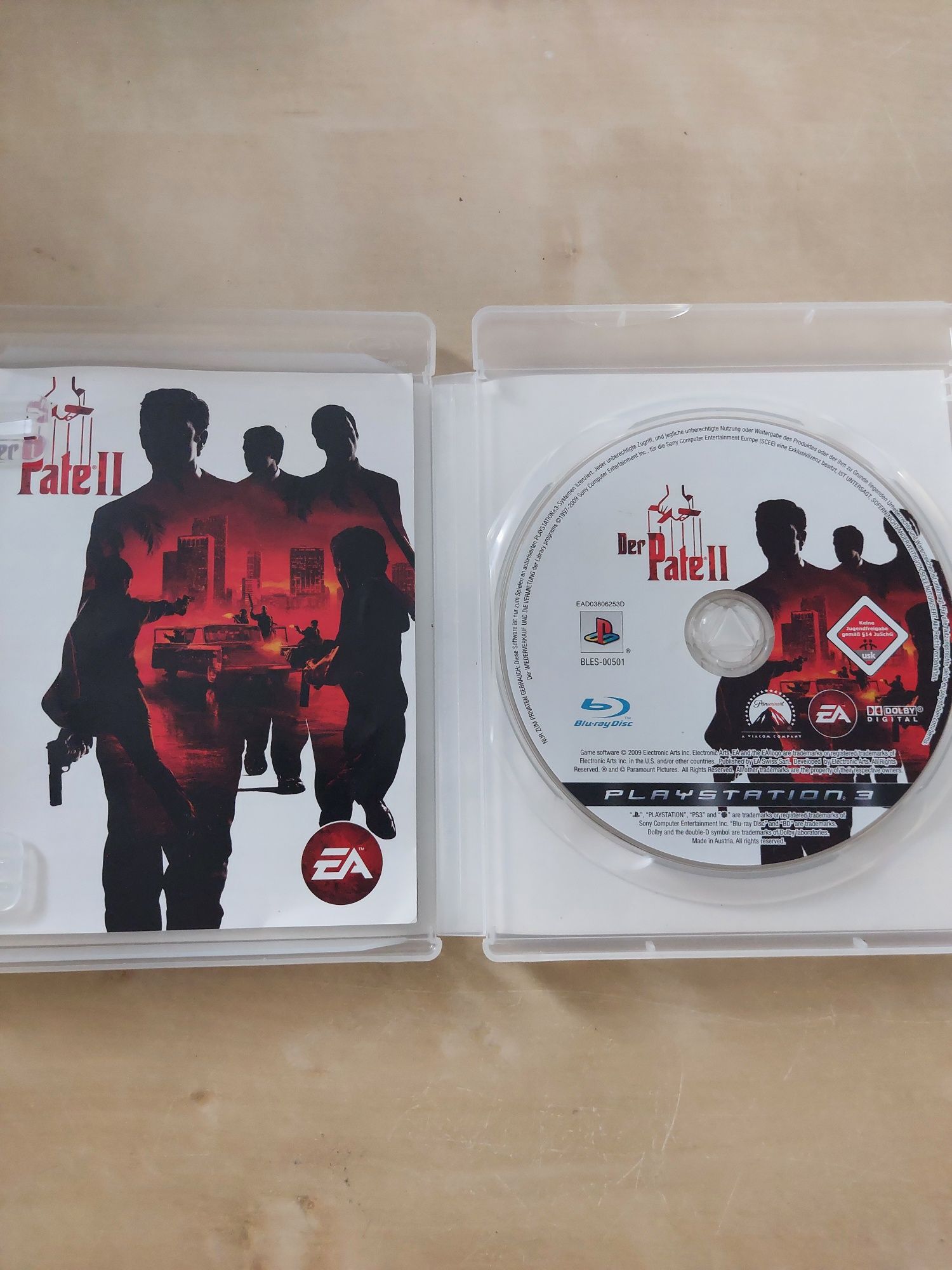 Ojciec chrzestny II Godfather Pate PS3 gra akcji mafijne rodziny GTA