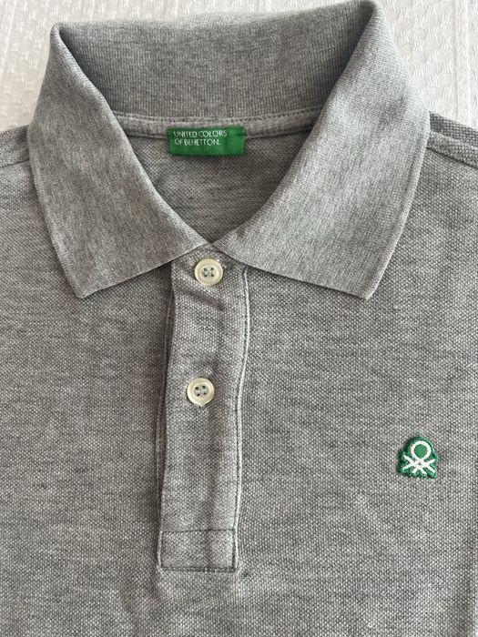 Polo cinzento Benetton, XL, 150cm