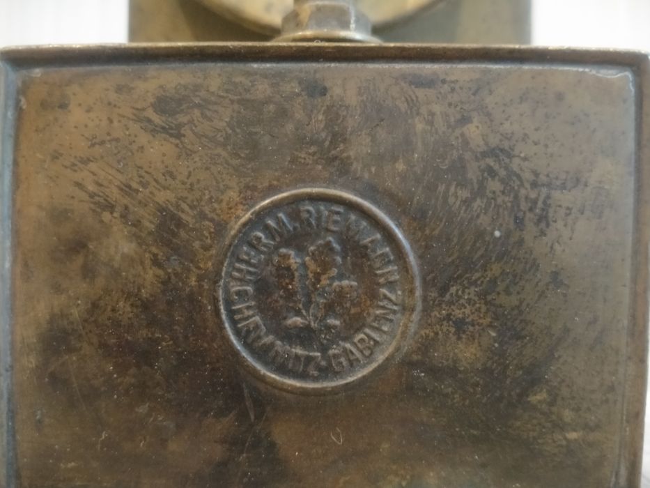 Lampa karbidowa, Hermann Riemann, Chemnitz-Gablenz !!!