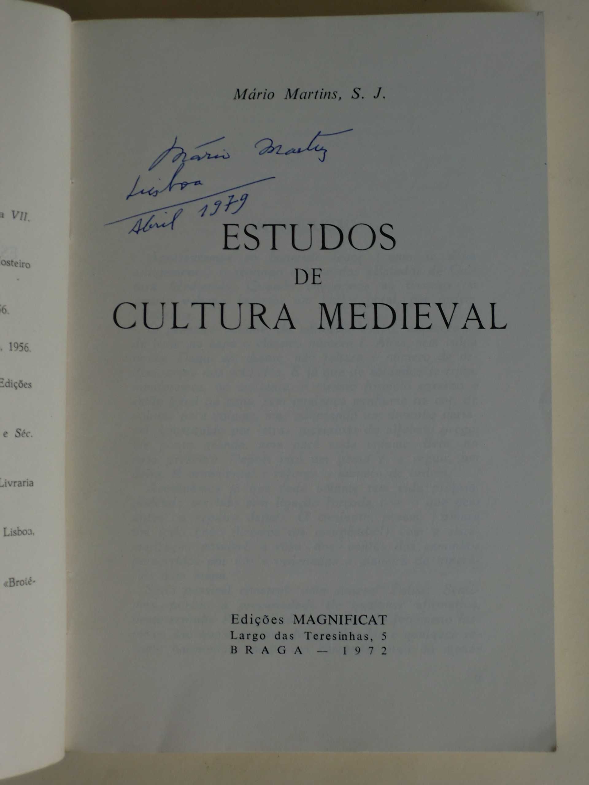 Estudos de Cultura Medieval
Volume II
de Mário Martins, S.J.