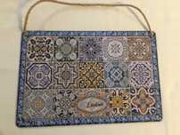 Placas metálicas Lisboa - 15x30cm - Novas - oferta correio normal
