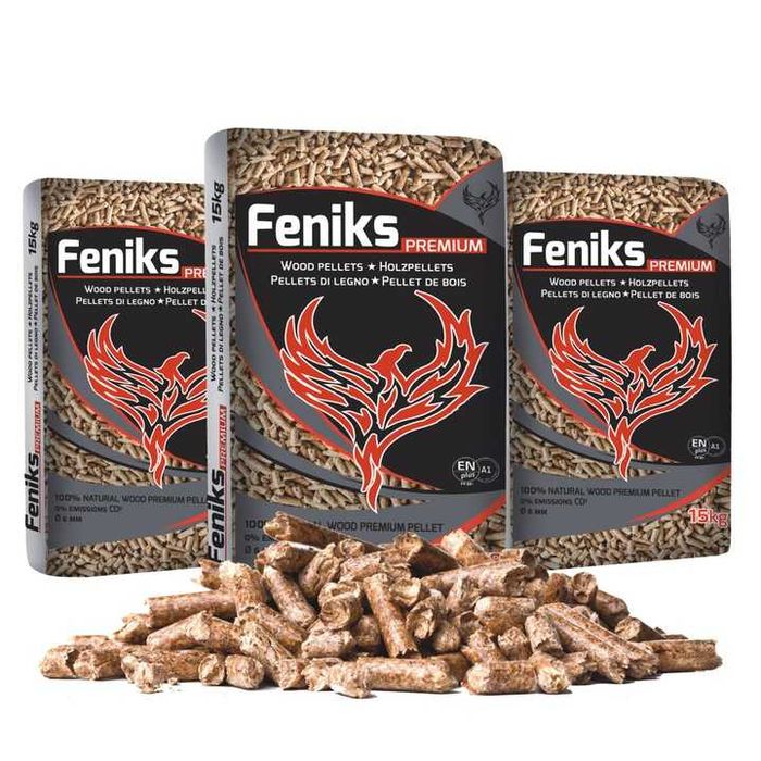 Pellet FENIKS Premium 6mm / Pelet Drzewny ENplus A1 / Dostawa GRATIS !