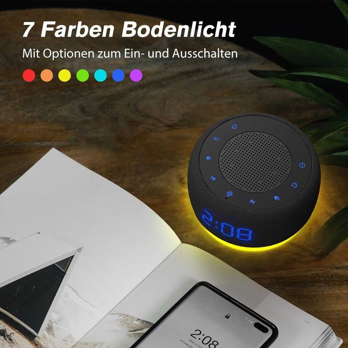 DOUMOSH Głośnik Bluetooth budzik z radiem FM NOWY
