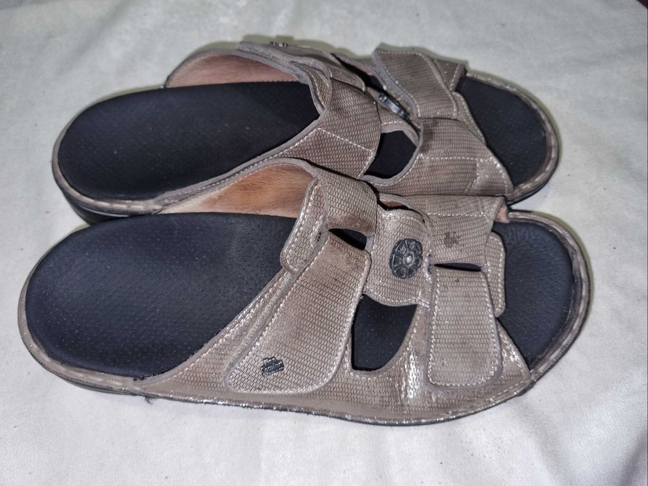 Шкіряні шльопанці, шльопки, сланці,тапки,клоги Finn Comfort, розмір 38