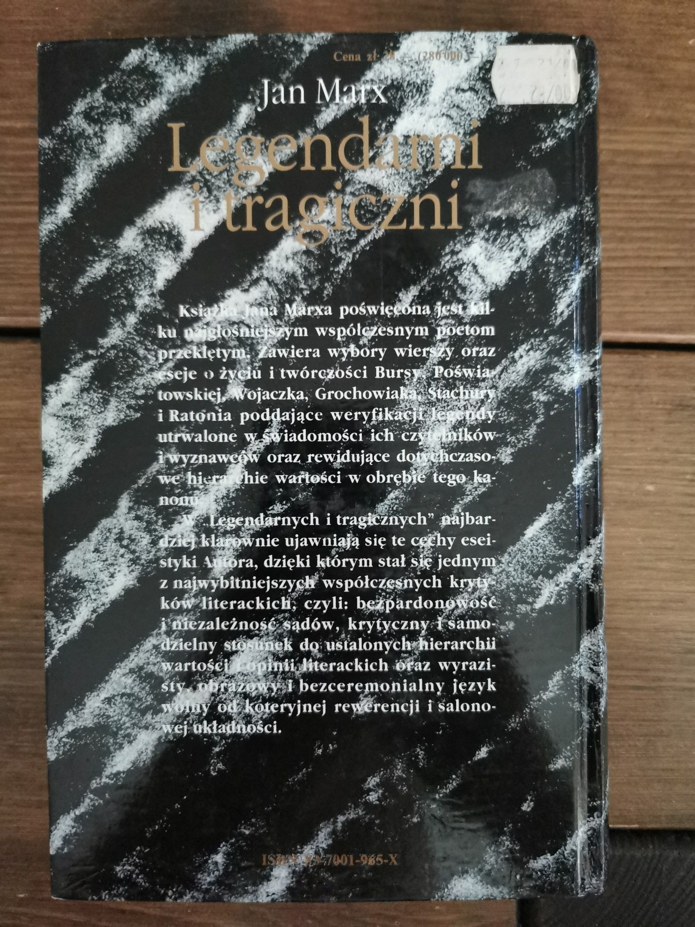 Legendarni i tragiczni - Jan Marx