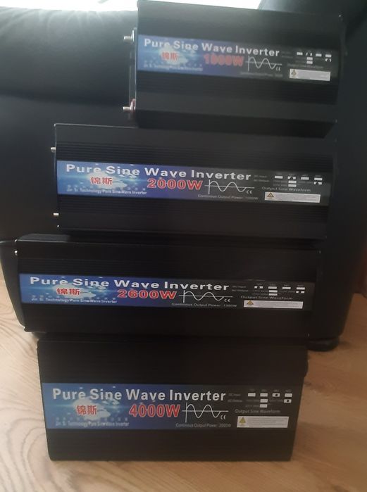 Інвертор чистий синус : 12v 24 48 60v на 220v. 1000w 2000w 2600w 4000W