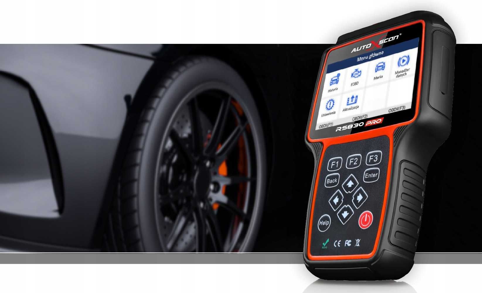 Komputer Diagnostyczny AutoXscan RS830PRO FULL