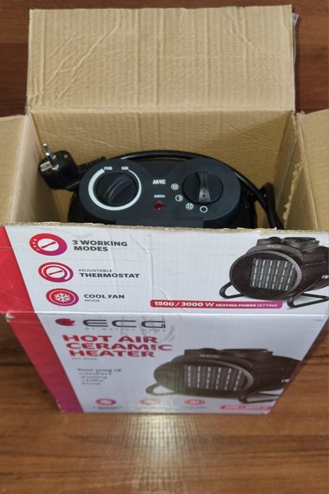 Тепловентилятор керамічний ECG HH 3010